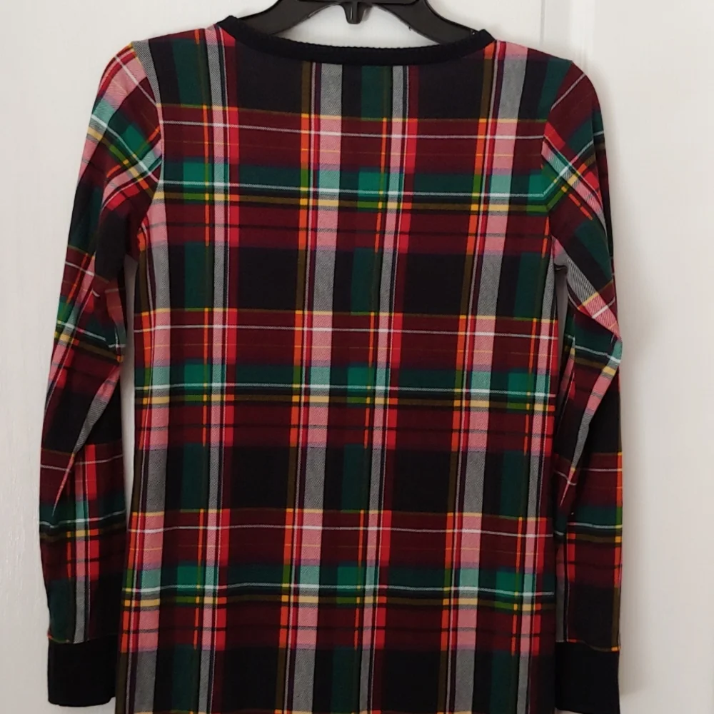 Ralph Lauren Plaid Ruffled Bottom Dress. Size Large 12-14. Holiday. Portrait